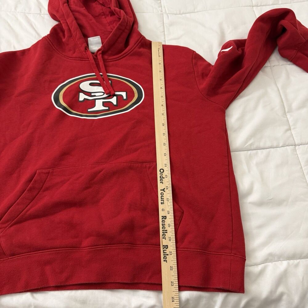 Nike San Francisco 49ers Hoodie Mens Large Red NFL Football Pullover Sweatshirt - Picture 7 of 8